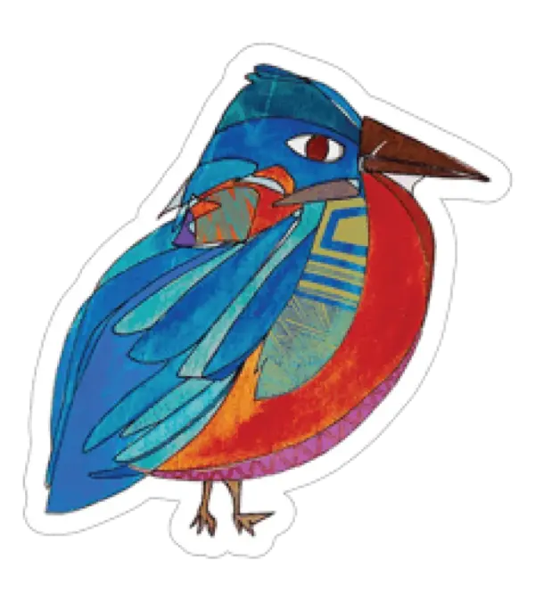 Noso Patches Eastern Blue Bird No-Sew Design by K.Homes