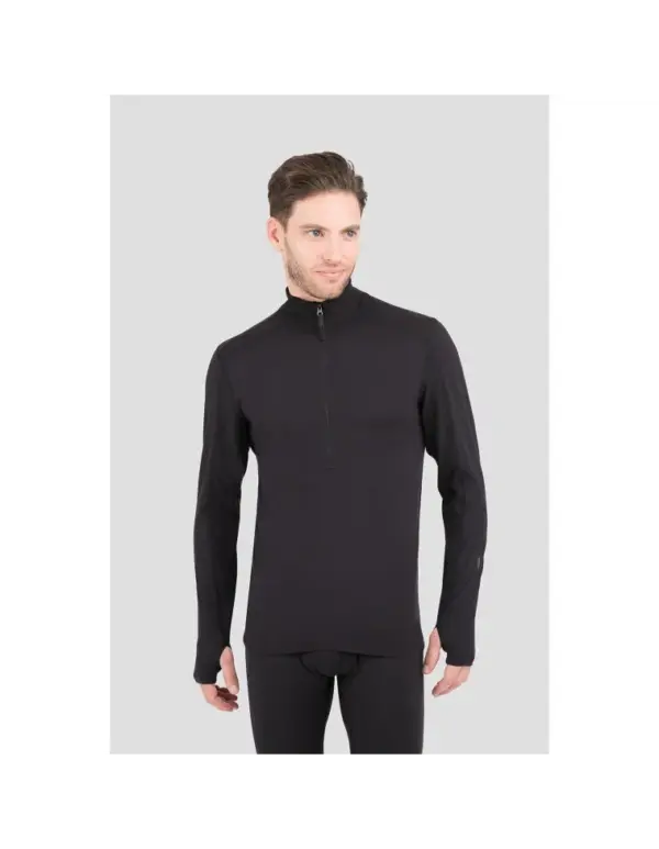 Terramar Mens Thermal Half Zip Base Layer Top