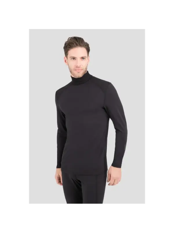 Men's Terramar Thermolator Thermal Turtle Neck Shirt - Image 2