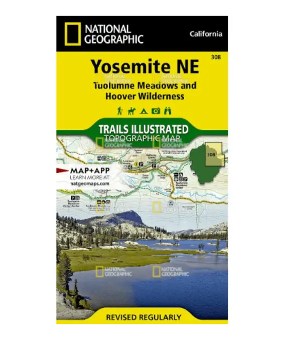 National Geographic Waterproof Map: Yosemite Tuolumne & Hoover Trails