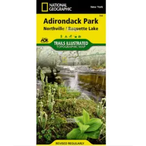 National Geographic Adirondack Park Trail Map - Northville Raquette Lake