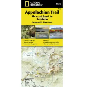 National Geographic Appalachian Trail Map: Pleasant Pond to Katahdin, Maine