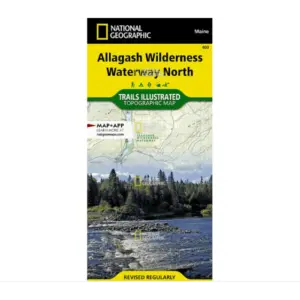 National Geographic Allagash Waterway South Map - Trails Illustrated Waterproof