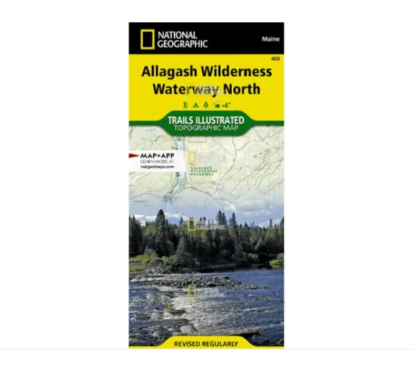 National Geographic Allagash Waterway South Map - Trails Illustrated Waterproof