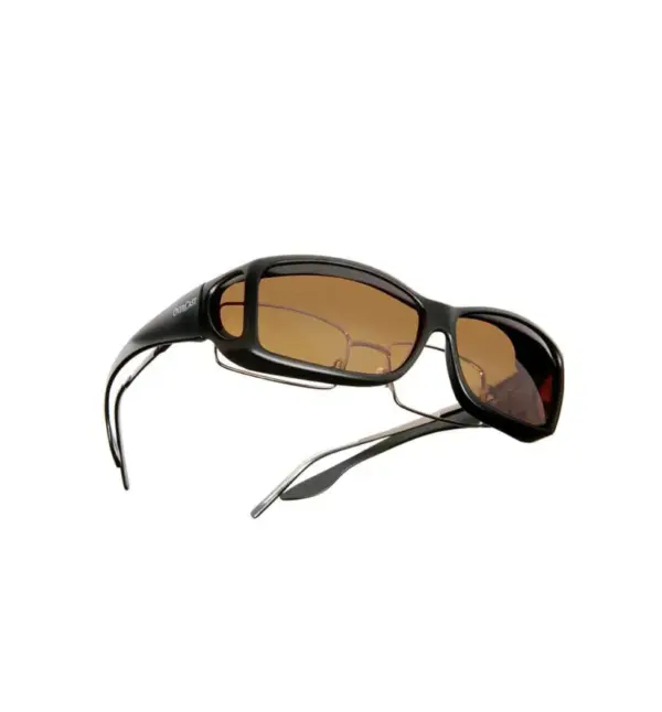 OveRxCast Polarized Clip-On Sunglasses Over Eyeglasses