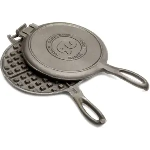 Vintage Cast Iron Waffle Maker - Classic Rome Style