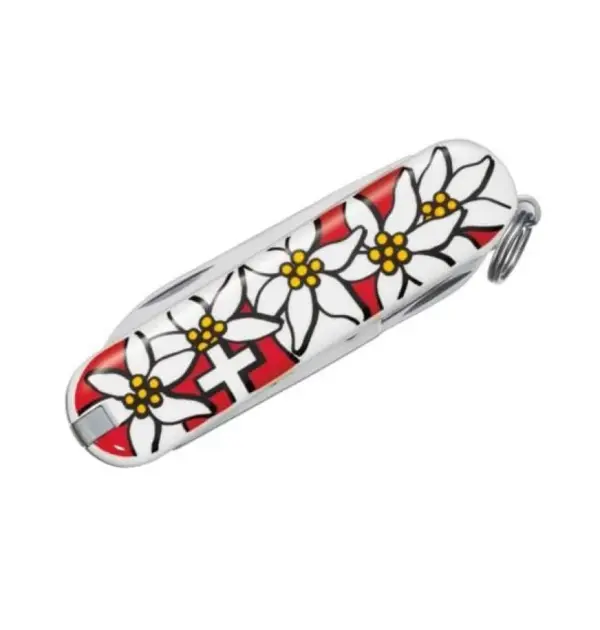 Swiss Army Classic Edelweiss Multi-Tool with Scissors & Keychain - Image 2