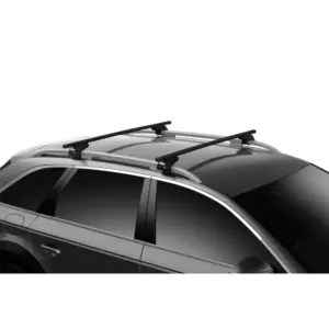Thule Evo Square Bar Set Pair for Roof Racks - Black