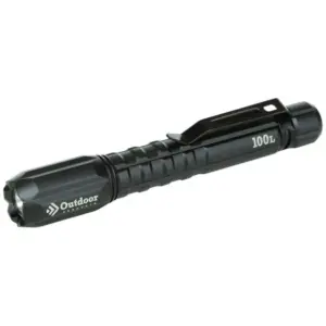 Bright Compact LED Flashlight 100 Lumen Outdoor Pocket Light Black