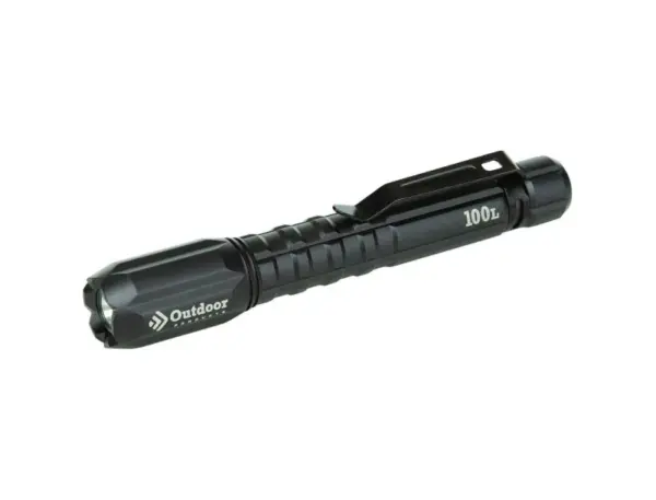 Bright Compact LED Flashlight 100 Lumen Outdoor Pocket Light Black