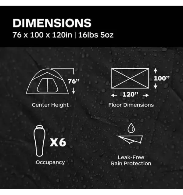 Marmot Limestone 6-Person Tent - Spacious Family Camping Shelter