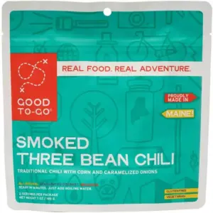 Good To-Go Dehydrated Smoked Three Bean Chili Camping Meal 2-Serving