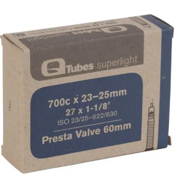 Teravail Superlight Bike Tube 700x20-28c Presta Valve 60mm