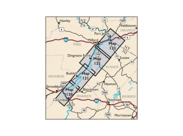 Delaware Water Gap & Kittatinny Trails Map - NYNJ Trail Guide