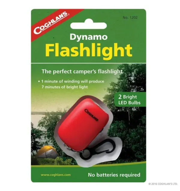 Coghlan's Emergency Hand Crank Flashlight - Multiple Colors