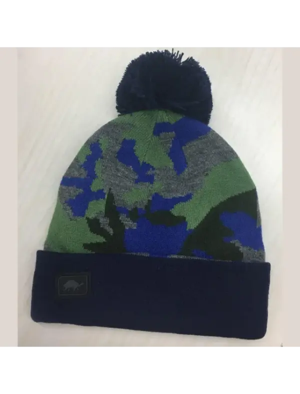 Turtle Fur Boys' BDU Pom Beanie - Warm Winter Hat