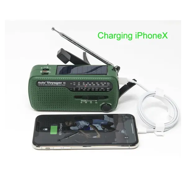 Kaito Voyager V2 Emergency Radio with NOAA Weather Alerts - Image 4