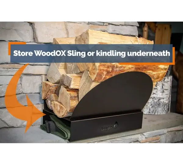 Adjustable Firewood Holder - Hearth Bin Log Rack for Indoor/Outdoor - Image 3