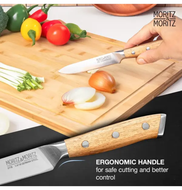 Moritz & Moritz 5-Inch German Steel Kitchen Knife Multipurpose - Image 3