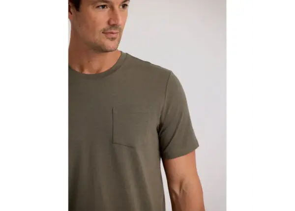 Men's Bamboo Pocket T-Shirt - Soft, Breathable Tee