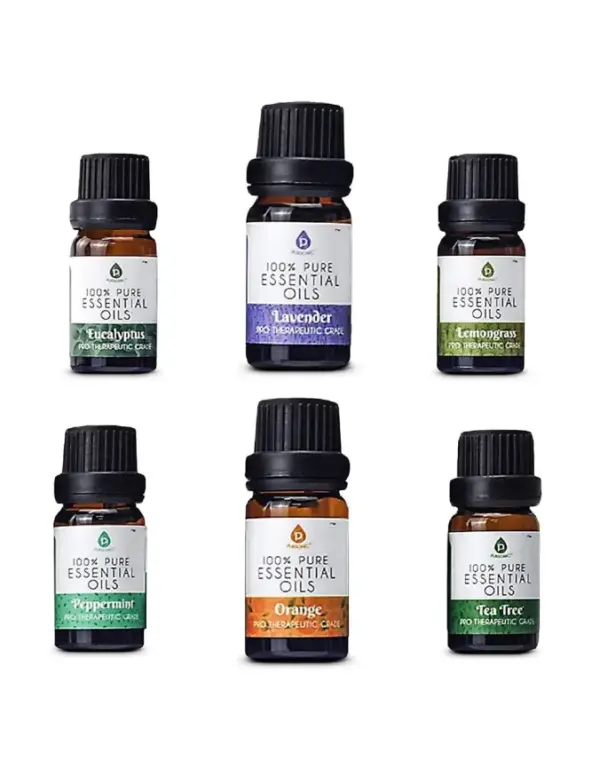 Pursonic 6-Pack Pure Essential Oils for Aromatherapy