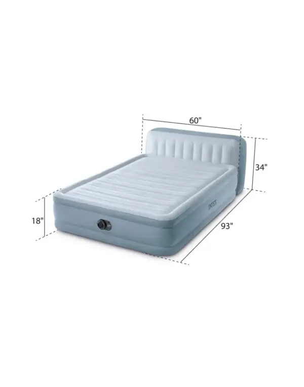 Queen Air Mattress with Plush Headboard - Intex Dura-Beam Ultra - Image 3