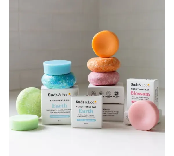 Eco-Friendly Shampoo & Conditioner Bar Set for Zero Waste Hair Care - Image 4