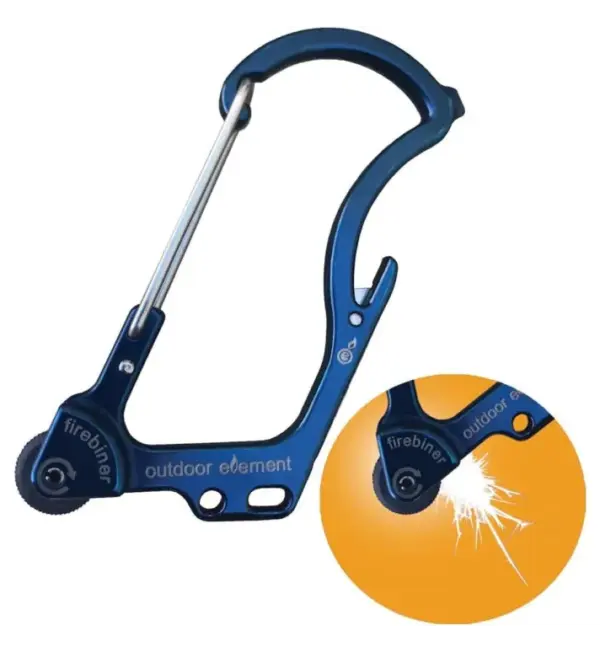 Firebiner Carabiner Lighter for Outdoor Survival Gear