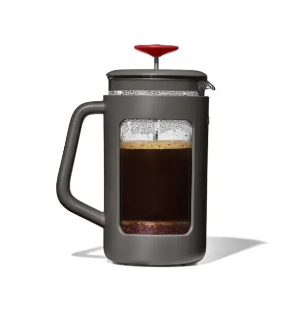 OXO Stainless Steel French Press Coffee Maker for Camping - Image 3