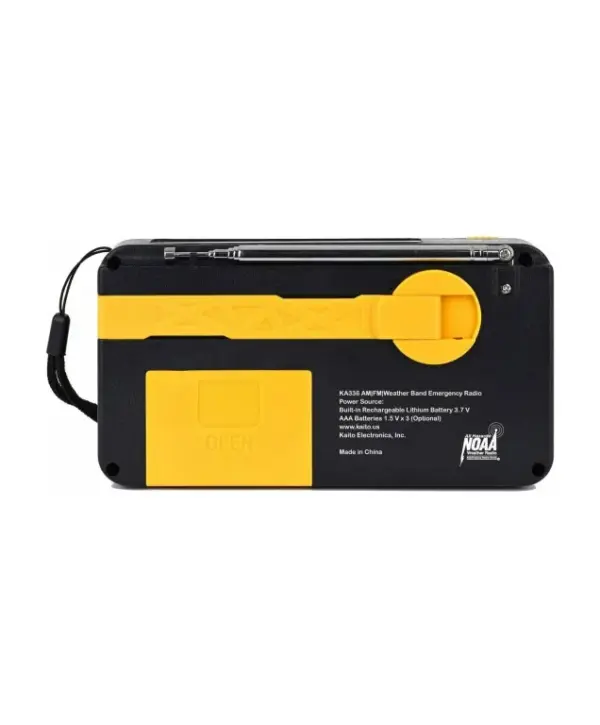 Kaito KA336 Solar Crank Emergency Radio with AM/FM & NOAA Weather Alerts