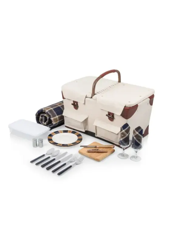 Pioneer Picnic Basket - Insulated, Spacious Outdoor Dining Set - Image 4