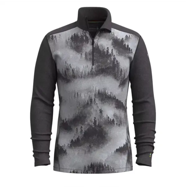 Smartwool Men's Merino Wool 1/4 Zip Thermal Base Layer - Image 3