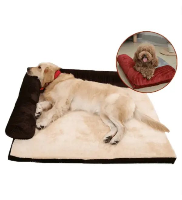Dog Hugs Cozy Corduroy Pet Lounger Bed