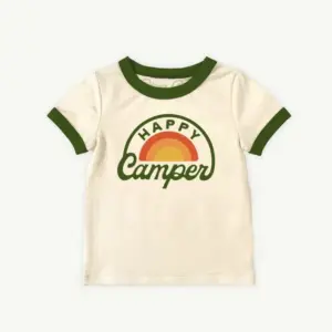 Vintage Happy Camper Youth Ringer Tee