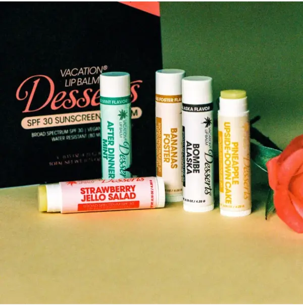 Hydrating Lip Balm with Vacation Dessert Flavors Travel Size - Image 3