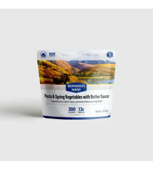 Backpacker's Pantry Pasta & Spring Veggies in Butter Sauce - Single Serve