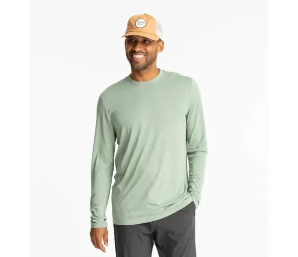 Men's Lightweight Bamboo Shirt - Free Fly Long Sleeve Tee - Image 3