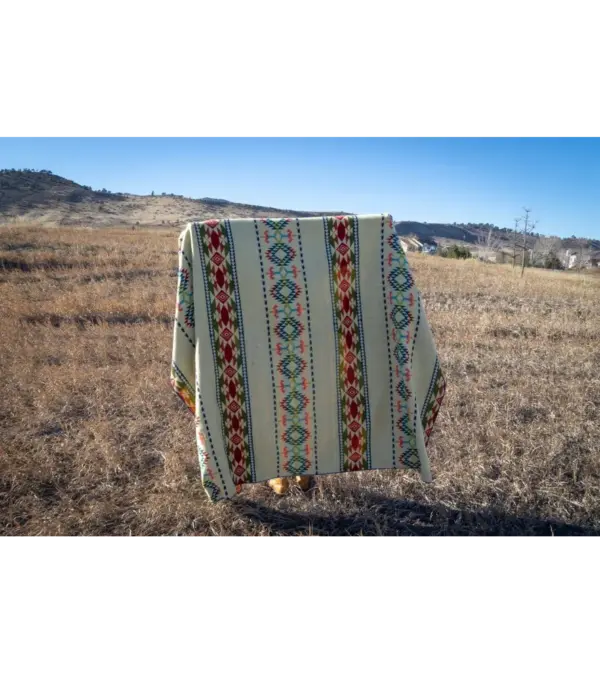 Andean Alpaca Wool Blanket - Galapagos Design by Alpaca Threadz - Image 3