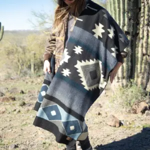 Midnight Soft Andean Alpaca Wool Throw by Alpacafy
