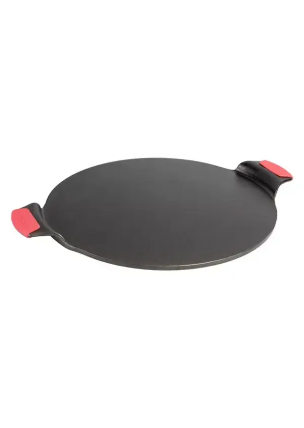 Lodge Cast Iron Pizza Pan - 15 Inch, Pre-Seasoned & Non-Stick w/ Silicone Handles - Image 3