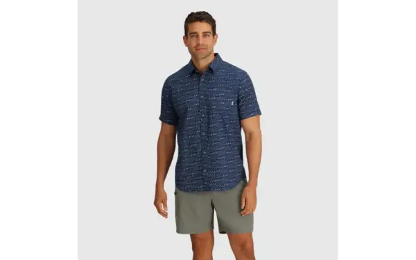 Men's Outdoor Research Rooftop Short Sleeve Hiking Shirt - Image 3