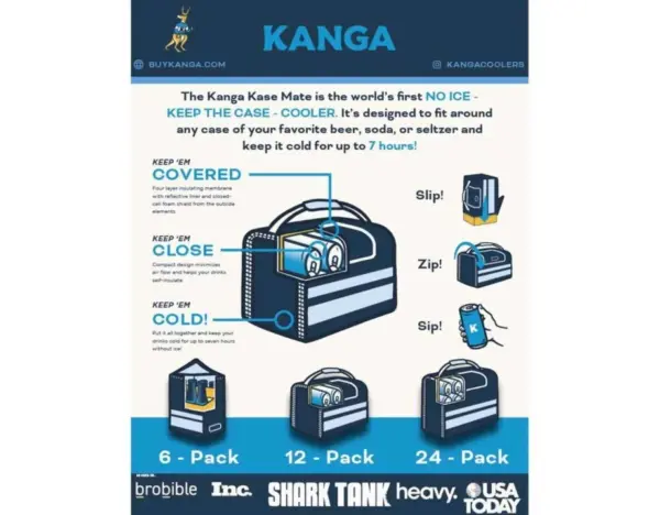 Kanga 12-Pack Insulated Drink Cooler Case - Image 3