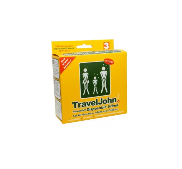 TravelJohn Disposable Urinal - Leak-Proof, Resealable - Image 3