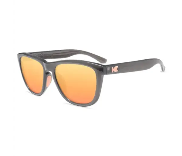 Knockaround Premiums Athletic Sunglasses Durable UV Protection Grey Peach