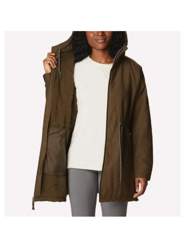 Columbia Women's Crystal Crest Quilted Insulated Winter Jacket - Image 3