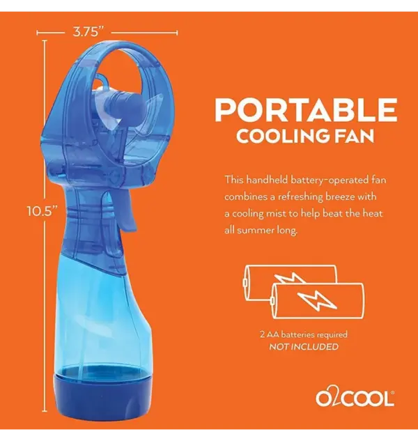 O2Cool Personal Misting Fan for Outdoor Cooling - Image 3
