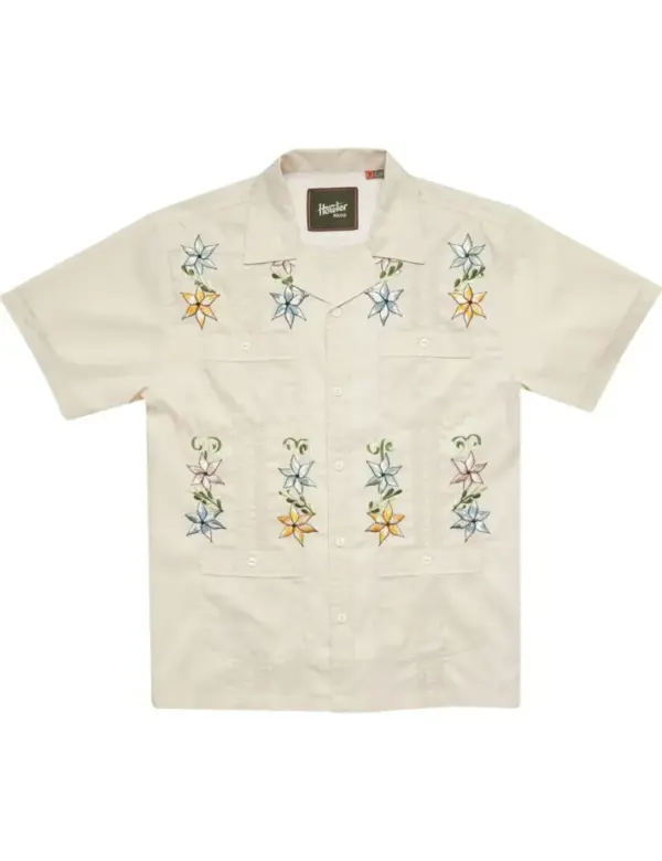 Howler Brothers Classic Linen Guayabera - Image 3