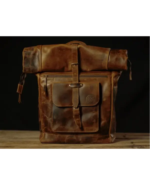 Buffalo Leather Roosevelt Backpack Vintage Gentlemen