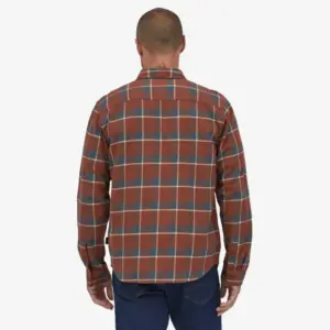 Patagonia Men's Lightweight Cotton Flannel Shirt Long Sleeve Fjord