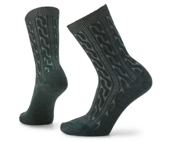 Smartwool Merino Wool Crew Socks Everyday Comfort Cable Design - Image 3